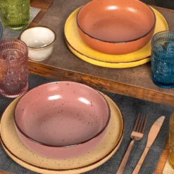 Servizio di piatti in stoneware Morelia 18 pezzi