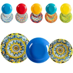 Servizio di piatti Linea Mandala in Porcellana 18 pezzi