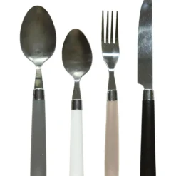 Servizio posate in acciaio inox 24 pezzi Everly Color