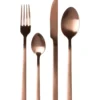 Servizio posate in acciaio inox Bronzo Satinato 24 pezzi Amaris Satin Bronze