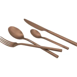 Servizio posate in acciaio inox Bronzo Satinato 24 pezzi Dakotah Satin Bronze