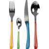 Servizio posate in acciaio inox Multicolor 24 pezzi Glossy mix Premium