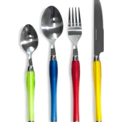 Servizio posate in acciaio inox Multicolor 24 pezzi Sharon Mix
