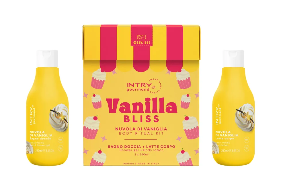 Set Bagno Doccia + Latte Corpo Intra Gourmand Vanilla Bliss 2x250 ml