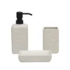 Set Bagno 3 pezzi in Ceramica Bianco