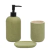 Set Bagno 3 pezzi in Ceramica Verde