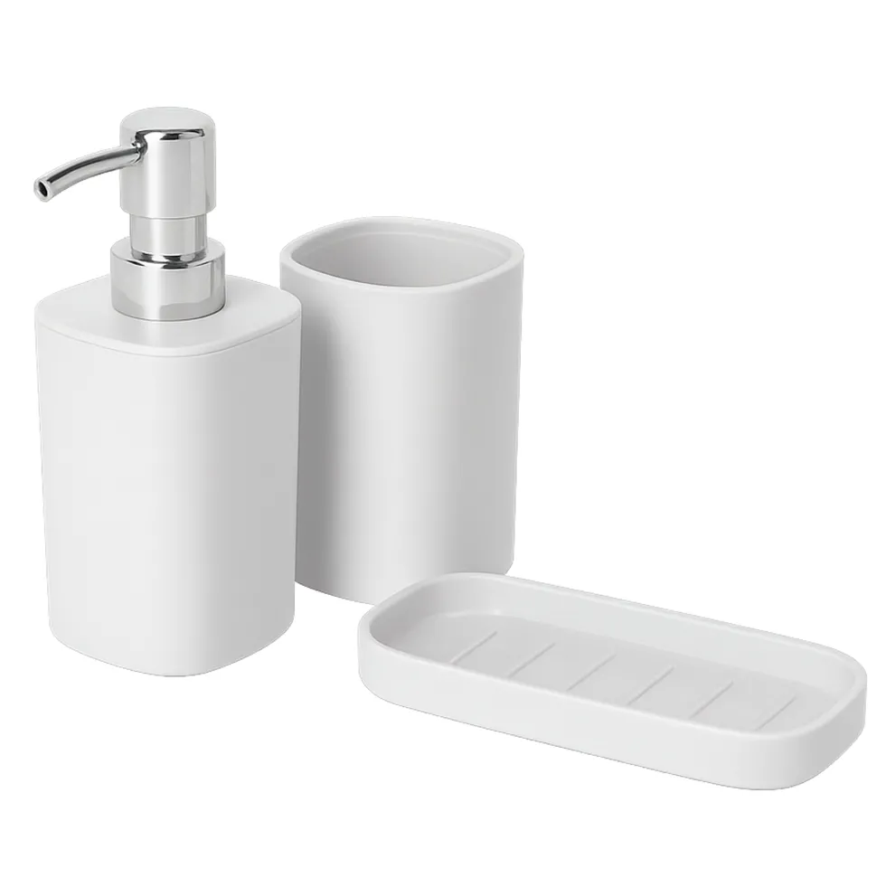 Set Bagno 3 pezzi in Polipropilene