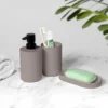Set Bagno 3 pezzi in Polipropilene Tortora