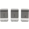 Set 3 barattoli da cucina Grigio 80 cl