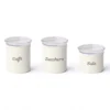 Set 3 Barattoli Ermetici Impilabili Linea Chef Line