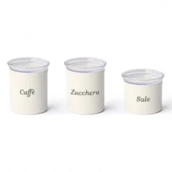 Set 3 Barattoli Ermetici Impilabili Linea Chef Line