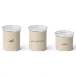 Set 3 Barattoli Ermetici Impilabili Linea Chef Line