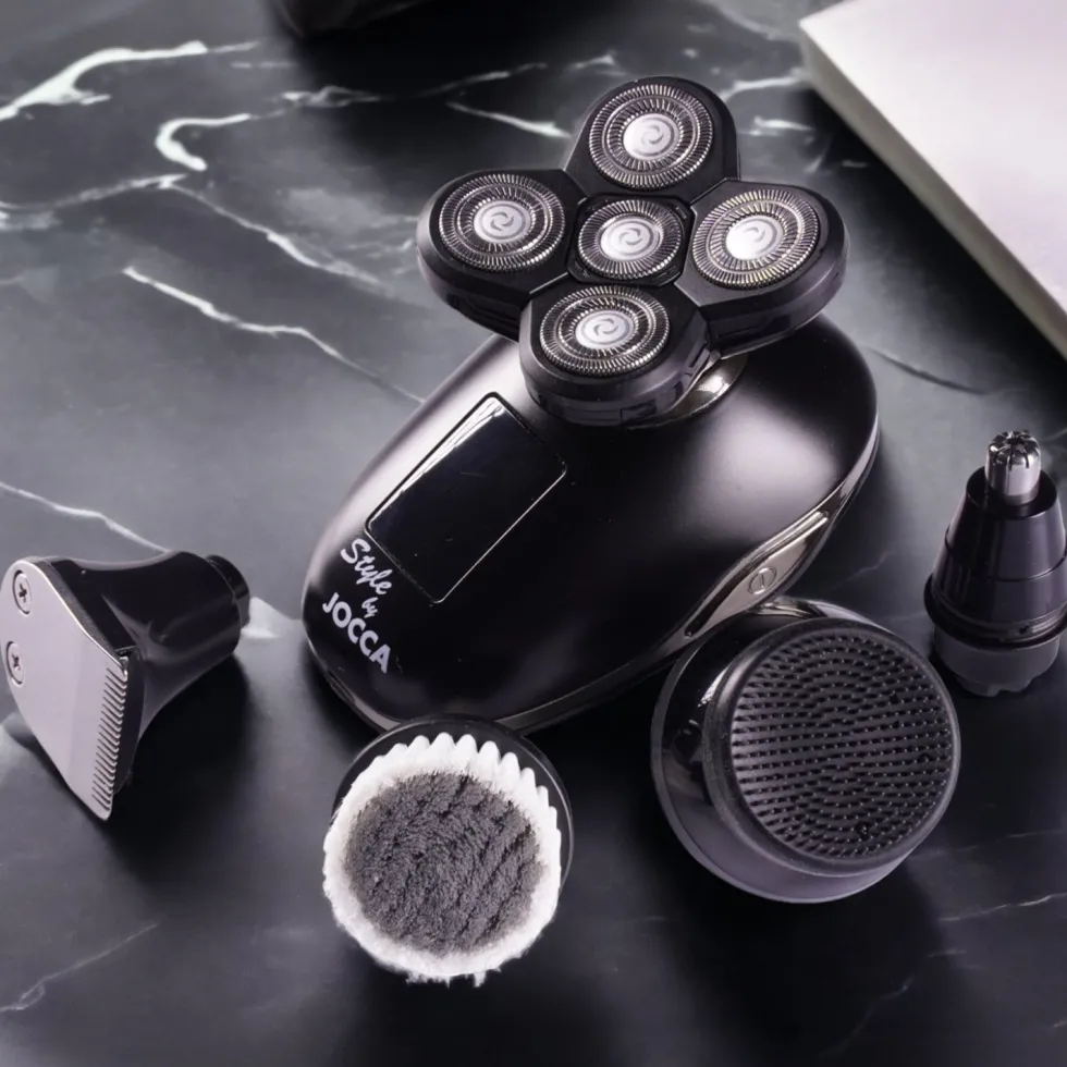 Set Barba 5 in 1 Rasoio Elettrico Uomo Ricaricabile