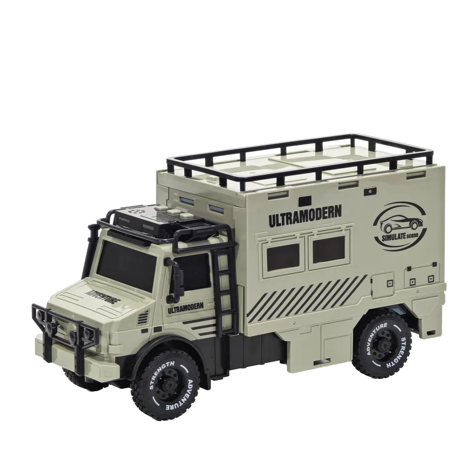 Set Camion Trasportatore RAIL con Mini Veicoli in Metallo Die-Cast e Luci