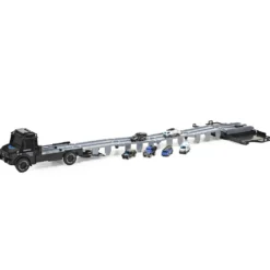 Set Camion Trasportatore RAIL con Mini Veicoli in Metallo Die-Cast e Luci