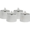 Set 4 Candele Solari Led Effetto Fiamma