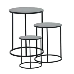 Set 3 Colonnine in Metallo Nero