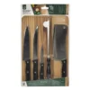 Set Coltelli con tagliere in legno 30x20 cm Linea Woodpine