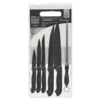 Set Coltelli con tagliere in Polipropilene 7 Pezzi Linea Black Shadow