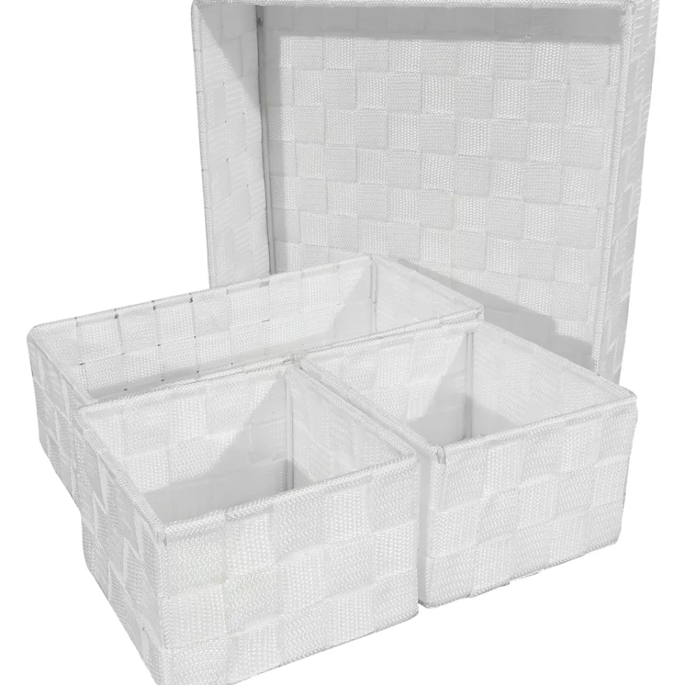 Set contenitori bianchi 4 pezzi