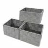 Set contenitori grigio 3 pezzi