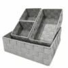 Set contenitori grigio 4 pezzi
