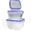 Set 3 Contenitori in Polipropilene con coperchio ermetico Food Organizer