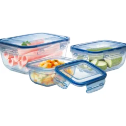 Set 3 Contenitori in Polipropilene con coperchio ermetico Food Organizer