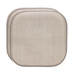 Set 2 Cuscini Memory Foam Beige Antiscivolo 40x40 cm
