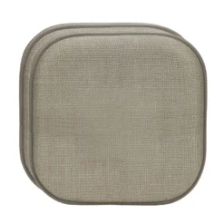Set 2 Cuscini Memory Foam Tortora Antiscivolo 40x40 cm