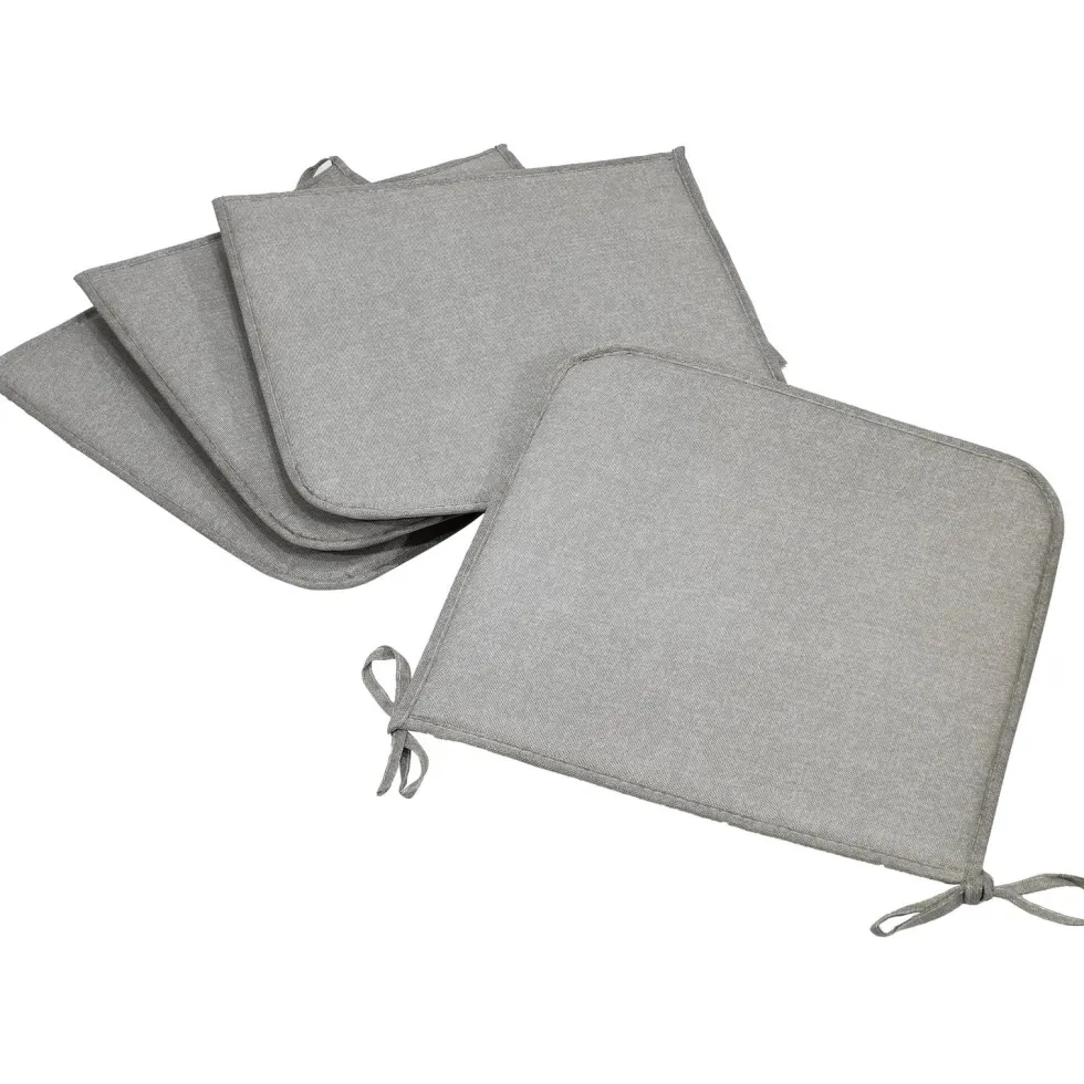 Set 4 cuscini Panarea per sedia Grigio chiaro 39x39 cm