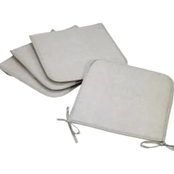 Set 4 cuscini Panarea per sedia Tortora 39x39 cm