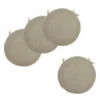 Set 4 cuscini rotondi Panarea per sedia Tortora diametro 39cm