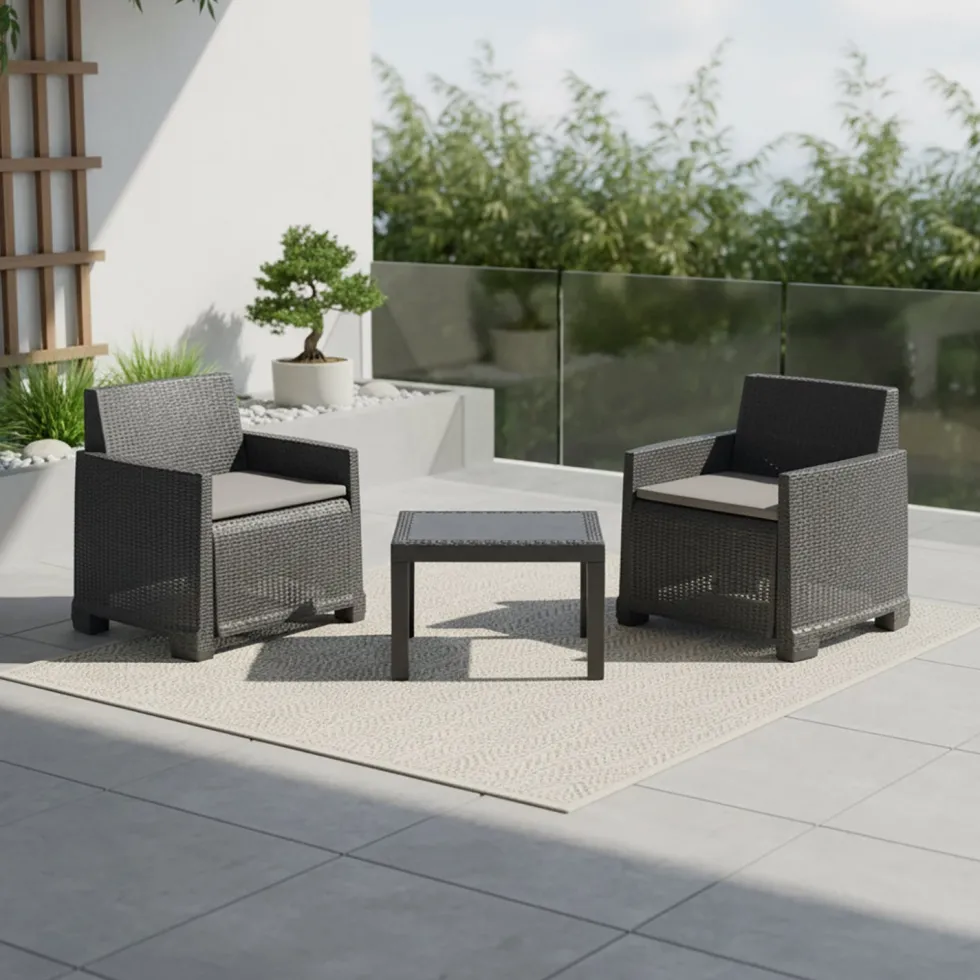 Set da giardino Orta Antracite Linea Elegance