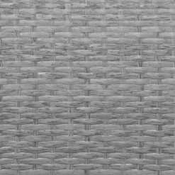 Set da giardino 4 pezzi Antracite Rattan sintetico con struttura in acciaio, top in vetro e cuscini Grigio