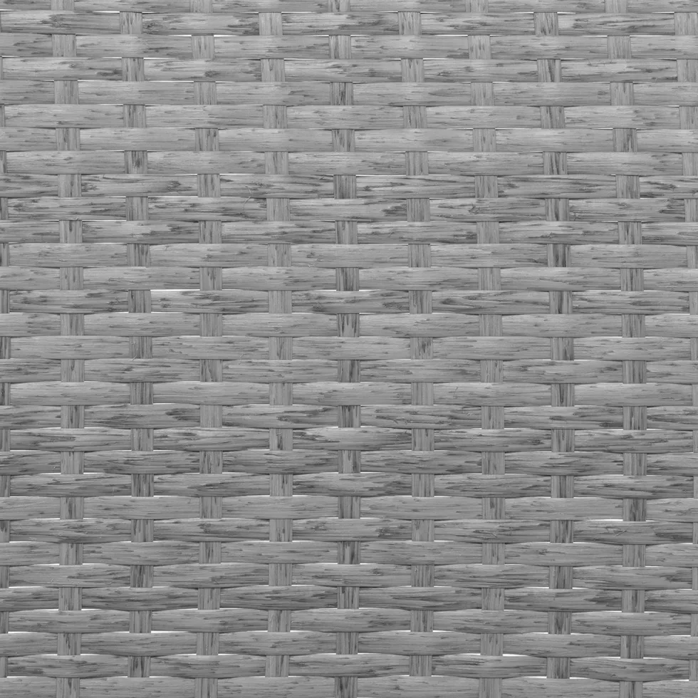 Set da giardino 4 pezzi Antracite Rattan sintetico con struttura in acciaio, top in vetro e cuscini Grigio