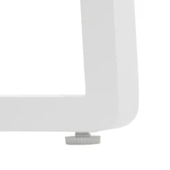 Set da giardino 4 pezzi Struttura in Alluminio Bianco, braccioli in Polywood e cuscini Beige