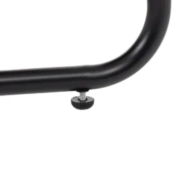 Set da giardino 4 pezzi struttura in acciaio Antracite e braccioli Rattan con cuscini Grigio Scuro