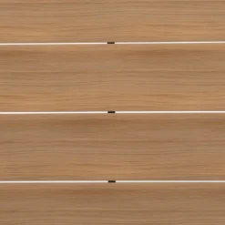 Set da giardino 7 pezzi Tavolo con 6 Sedie struttura in Acciaio Effetto Legno e Top in Polywood