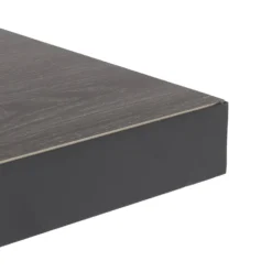 Set da giardino 9 pezzi Tavolo Estensibile con 8 Sedie struttura in alluminio Antracite e braccioli in Polywood