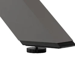 Set da giardino 9 pezzi Tavolo Estensibile con 8 Sedie struttura in alluminio Antracite e Polywood