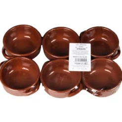 Set di 6 Tegamini in Terracotta Linea La Cucina della Nonna diametro 12 cm
