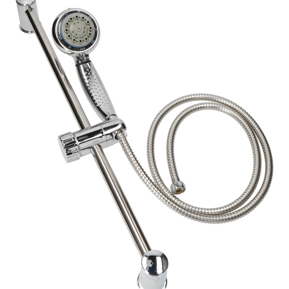 Set Doccia con Saliscendi Shelby – 8 Getti, con Doccetta e Flessibile da 1,5 m