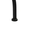 Set giardino Bistrot tavolo rotondo 60 cm e 2 sedie in metallo Nero e Top in ceramica Effetto Marmo Grigio