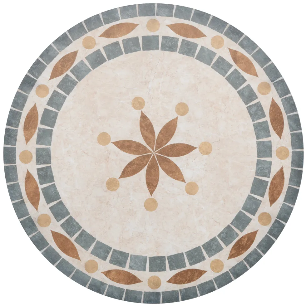 Set giardino Bistrot tavolo rotondo 60 cm e 2 sedie in metallo Nero