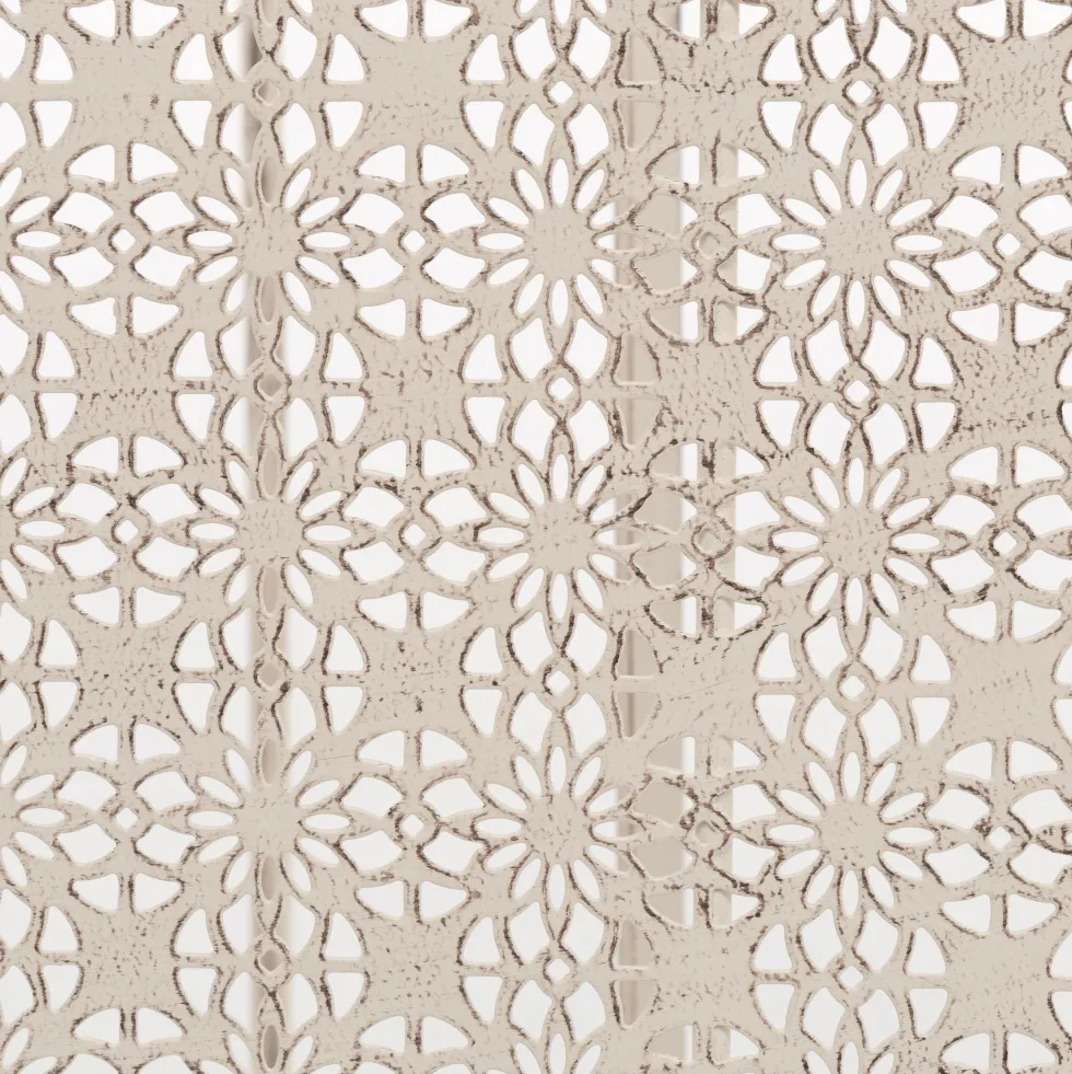 Set giardino Bistrot Tavolo rotondo 70 cm e 2 sedie pieghevoli in metallo Bianco Design Liberty