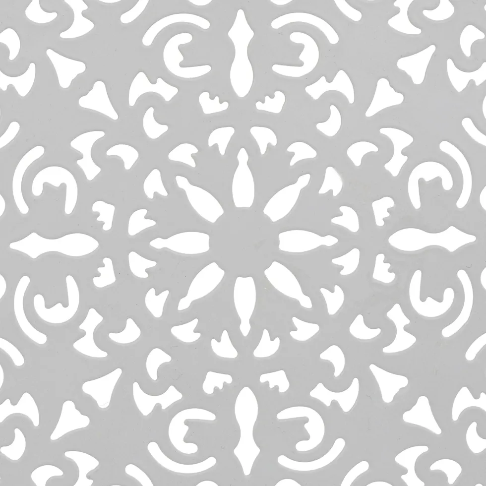 Set giardino Bistrot Tavolo rotondo 60 cm e 2 sedie richiudibili in metallo Bianco Design Liberty