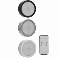 Set 3 Lampade LED a Batterie con Telecomando SmartLight