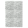 Set 6 mattonelle ad Incastro in pietra Bianca 30x30cm