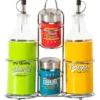 Set Menage 4 contenitori con stand Linea Vintage